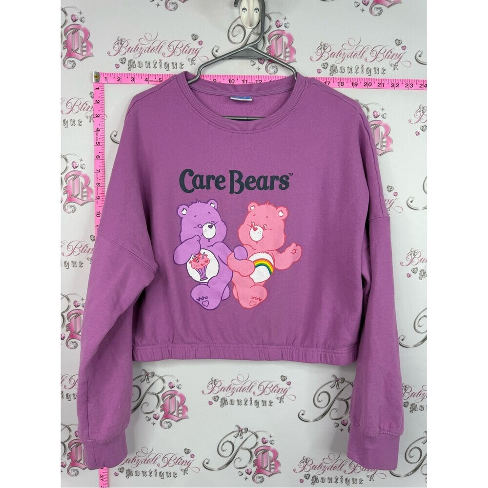 Care Bears Purple & Pink Cropped Sweatshirt